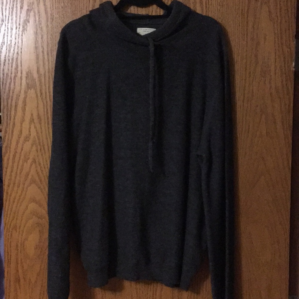 7Diamonds Grey wool hoodie 2xl